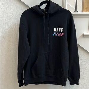 Neff Black Hoodie with Colorful Logo